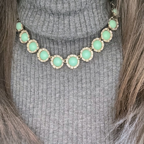 Imitate Turquoise with Rhinestone Necklack - Picture 5 of 5